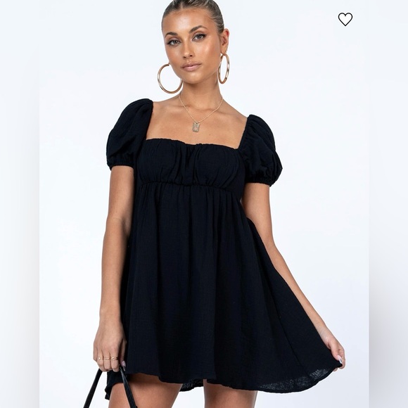 Princess Polly Let's Dance Mini Dress Black - Picture 2 of 8